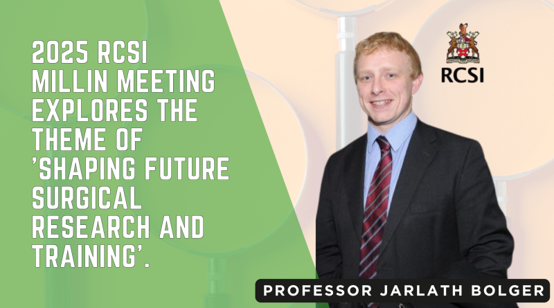 Professor Jarlath Bolger delivering the Millin Lecture at the RCSI Millin Meeting 2025.