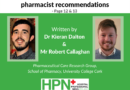 Physician implementation of hospital pharmacist recommendations