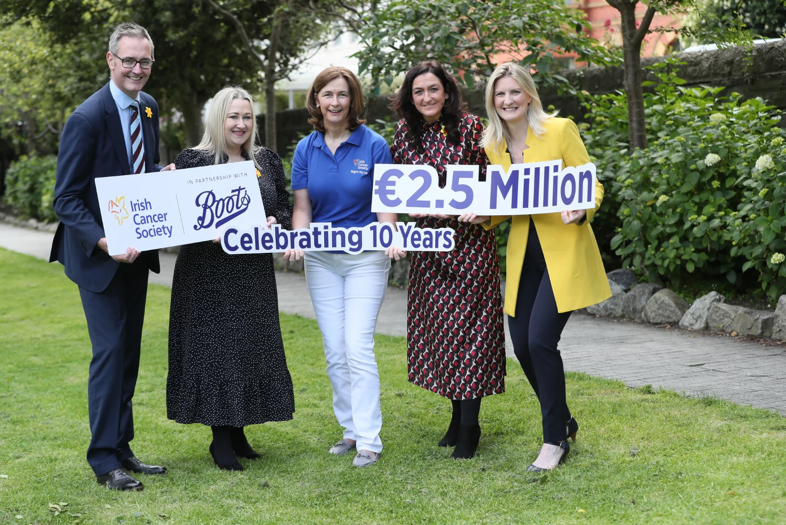 Boots Ireland and the Irish Cancer Society are celebrating 10 years together with €2.5 million raised.
