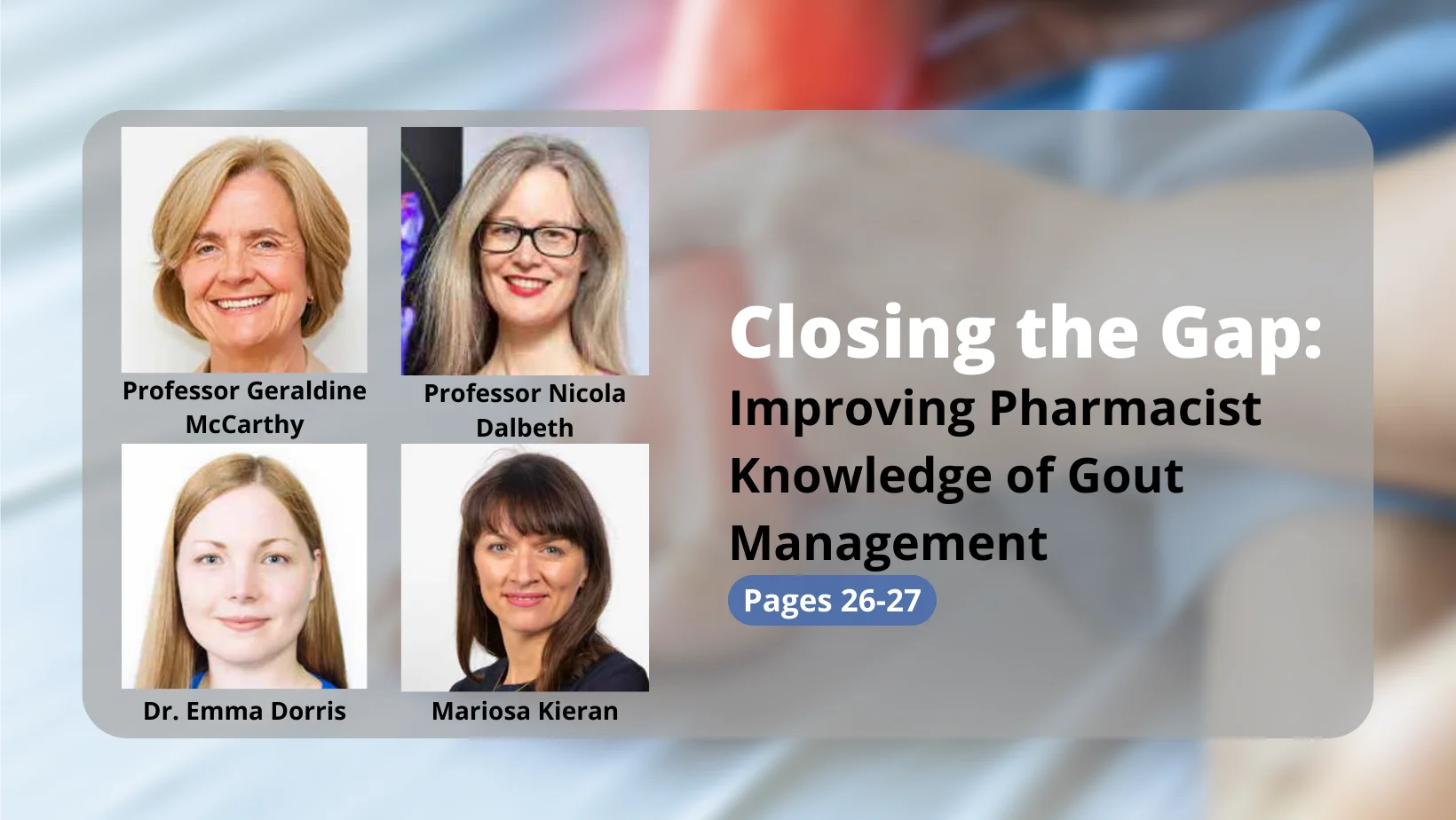 gout pharmacists