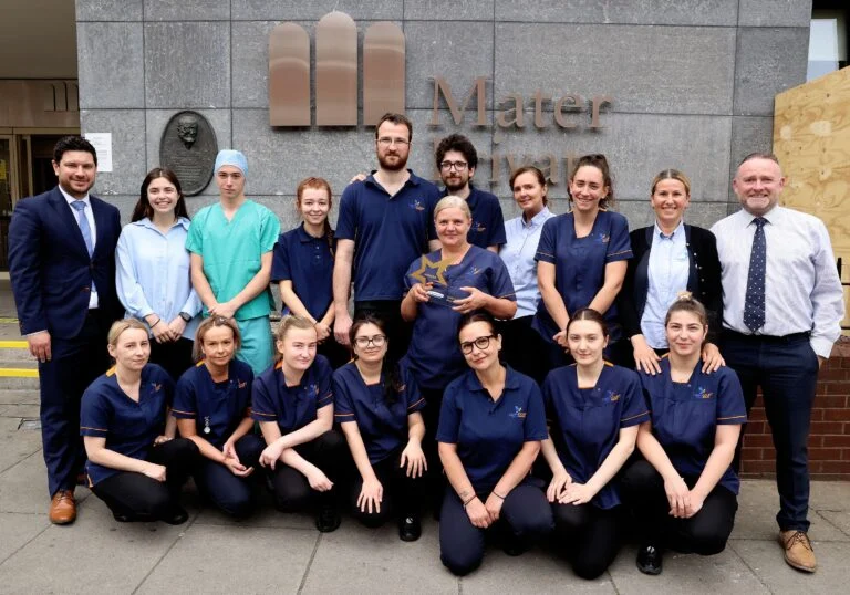 Professional Cleaning Specialists, Derrycourt, has been announced as the winner of the 2022 Best Cleaned Premises: Hospitals Award at this year’s prestigious Kimberly Clark™ Professional Golden Services Awards, for their work at Mater Private Network in Dublin.