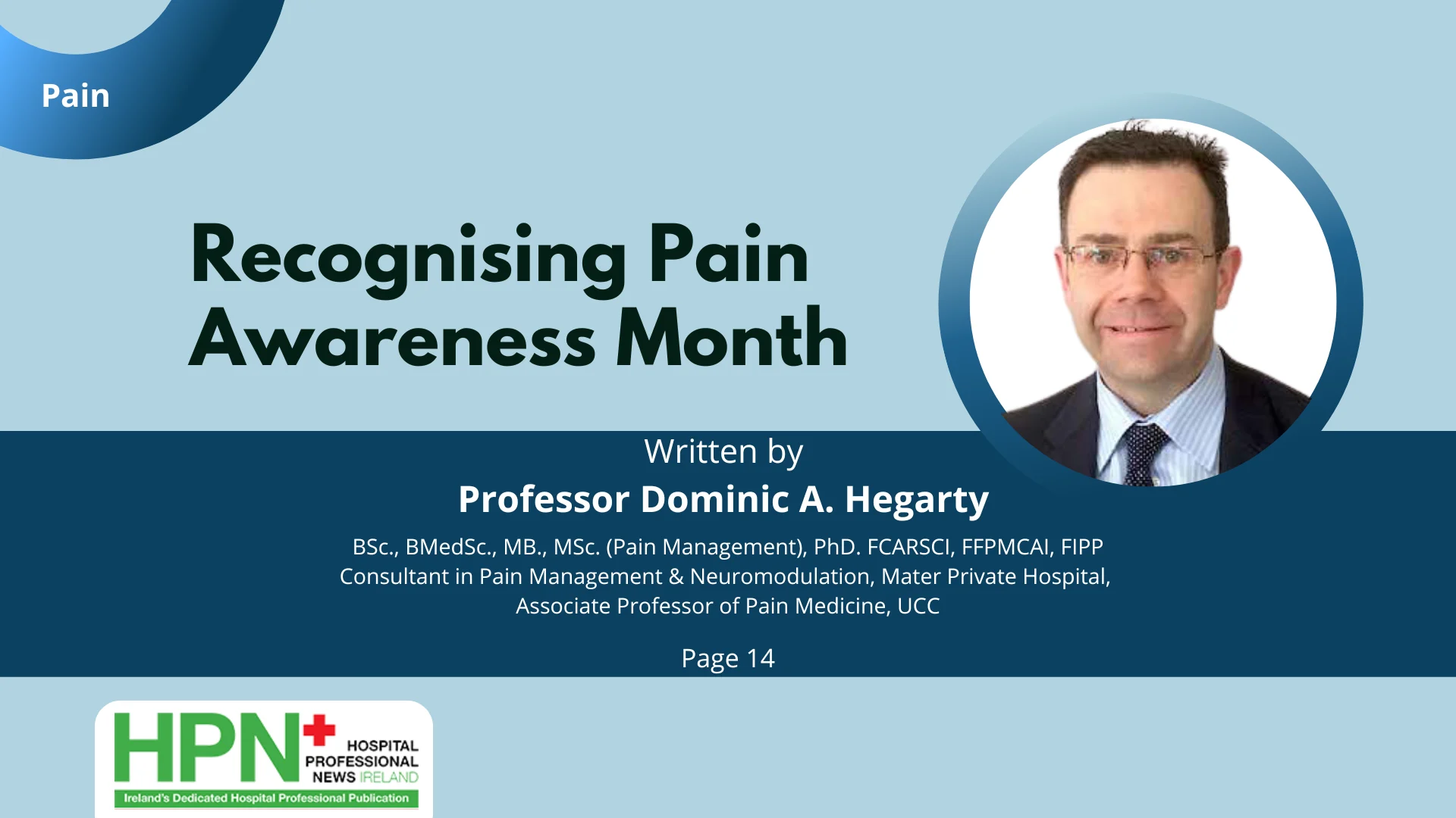 Raising Awareness of Chronic Pain during Pain Awareness Month