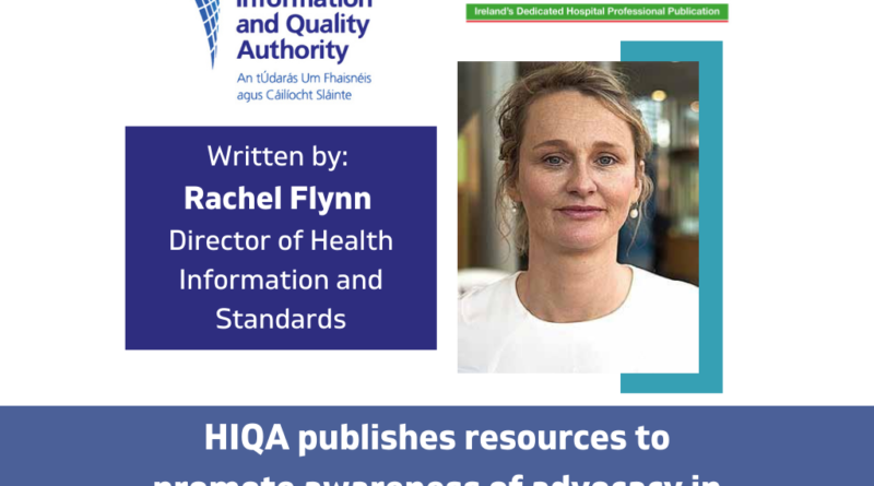 Written by Rachel Flynn, Director of Health Information and Standards, HIQA