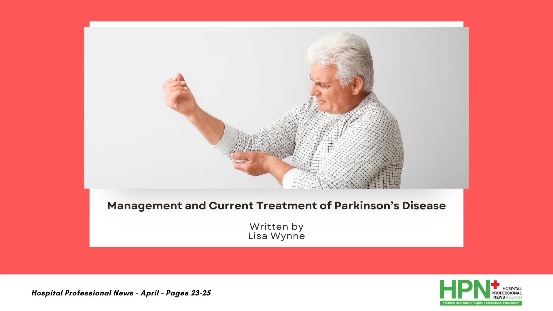 Parkinson's Disease is a progressive neurological condition. It is the second most common neurodegenerative disease after Alzheimer’s Disease