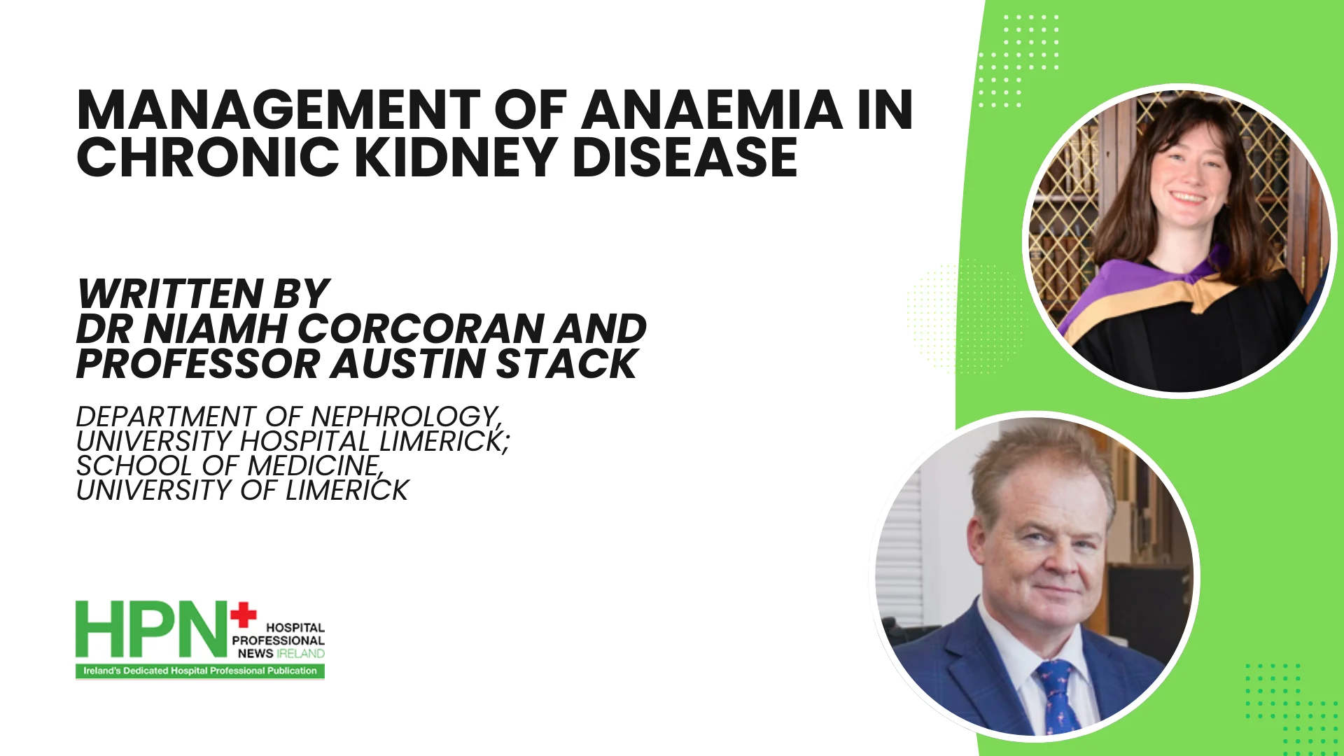 Management of Anaemia in Chronic Kidney Disease
