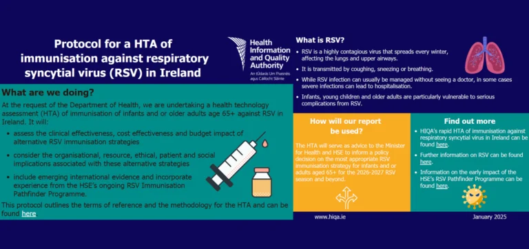 HIQA commences assessment of RSV immunisation for the 2026-2027 season and beyond